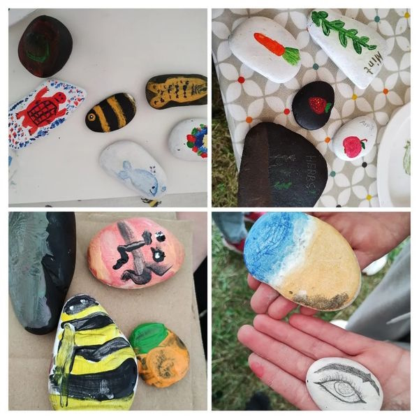 growing together childrens sessions - painting rocks