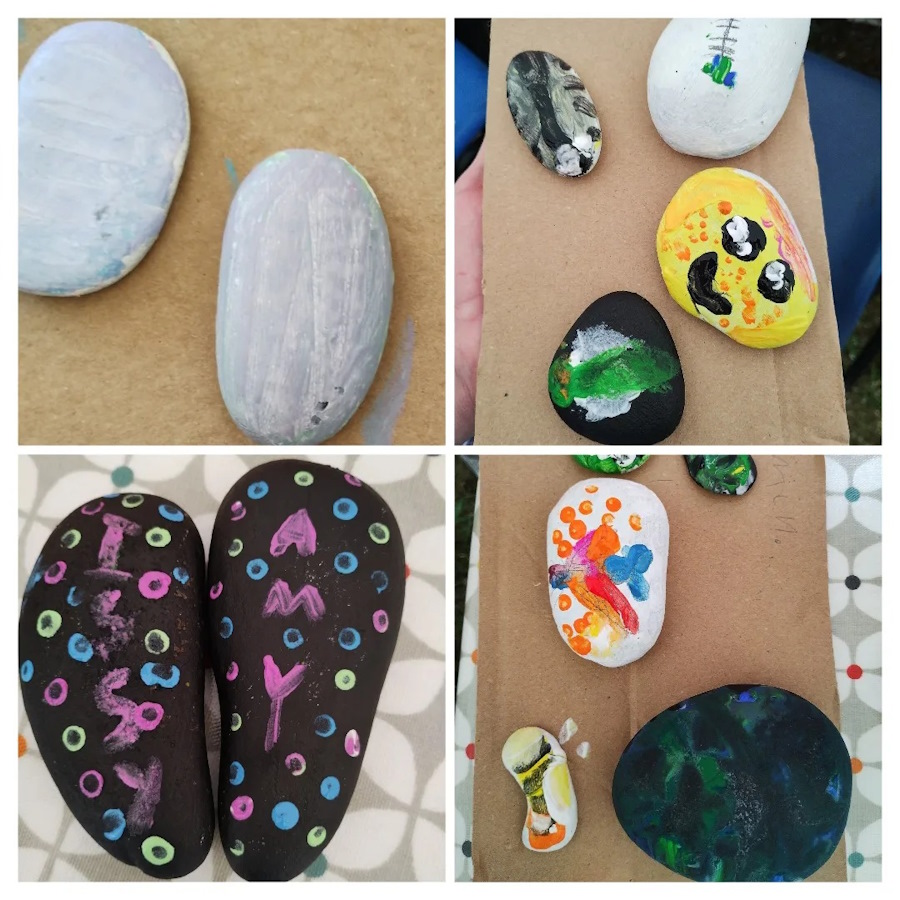growing together childrens sessions - painting rocks